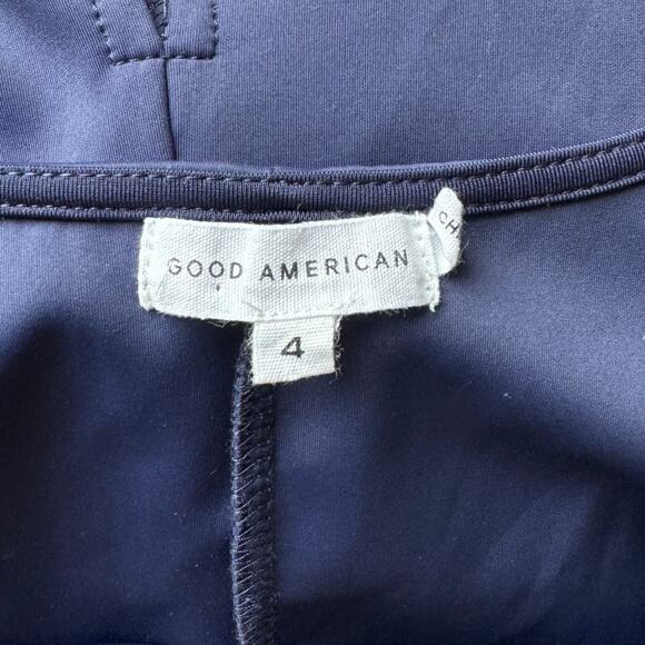 Good American Corset Scuba Midi Dress in Blue Rinse Size 4 ( XL ) - Picture 8 of 9